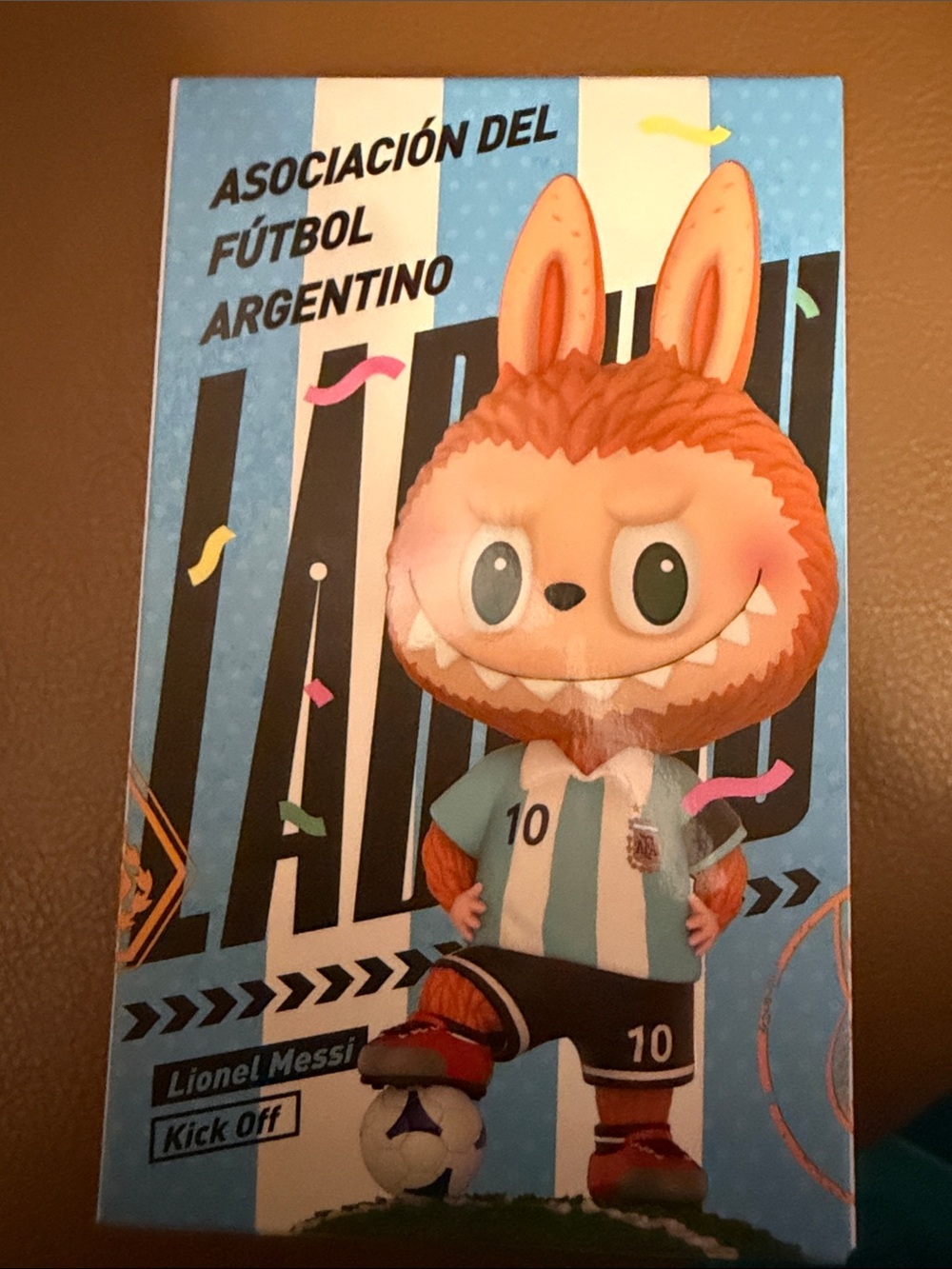 Labubu Argentino Futbol. “ Paulo Dybala Skills in sealed bag. Popmart